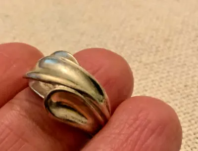 Vtg 925 Sterling Silver Solid Wrap Layer Snake Ring SZ 5 • $23.99