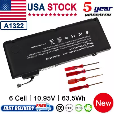 A1322 Battery For Apple MacBook Pro 13  A1278 Mid 2009 2010 2011 2012 63.5Wh PC • $16.95