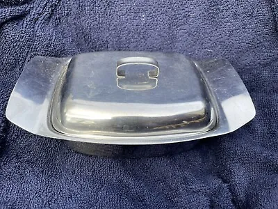 £5 • Buy Vintage Butter Dish With Lid Stainless Steel