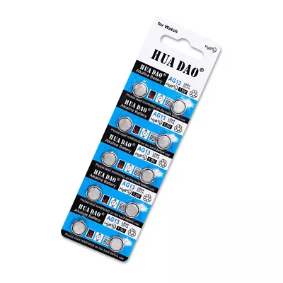 50x LR44 Button Cell Alkaline Batteries 1.5V SR44 AG13 L1154 Watch Calculator • $8.95