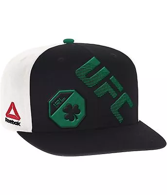 Reebok Mens Embroidered Flat Brim Baseball Cap Black One Size • $7