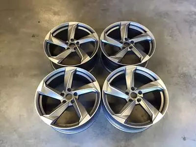 19  A9 Concept Style Alloy Wheels - Gun Metal Machined - Audi A3 A4 A6 A8 5x112 • $719.88