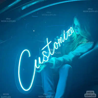 $20 • Buy Custom Neon Sign Acrylic Home Decor Wall LED Light Artistic Wedding Welcome Sign