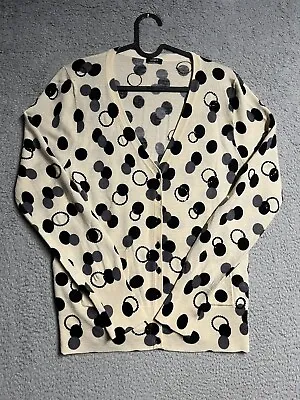 J. Crew Women's M Cardigan Sweater Polkadot With Sequin All Over Patter • $21.90