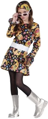 $24.99 • Buy Go Go Girl - Disco - 60's 70's - Black Paisley - Costume - Child - 3 Sizes