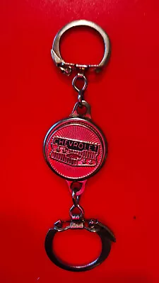 Vintage 60's Chevrolet Magnetic Metal Key Fob Chain • $24.99