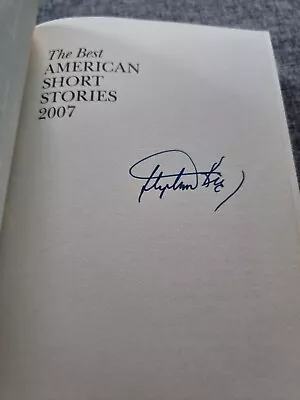 £475 • Buy Best American Short Stories 2007, SIGNED TWICE BY Stephen King Paperback