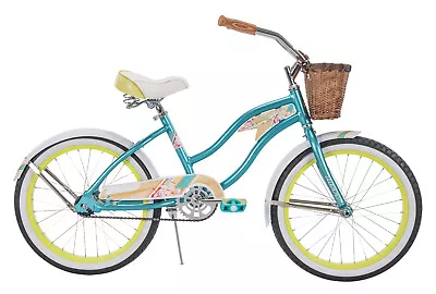 Huffy 20  Panama Jack Girls Cruiser Bike Teal Basket Included • $113.72