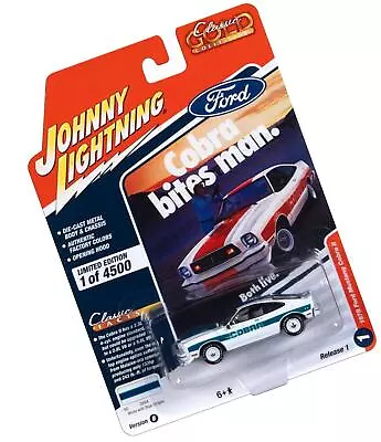 1978 Ford Mustang Cobra II White With Blue Stripes Classic Gold Collection 2023 • $16.36