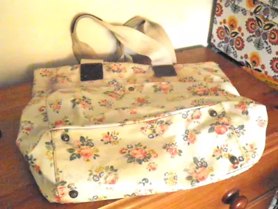 Cath Kidston Large Oilcloth Shopper/Tote Bag Inner Pockets See Description • £7.50
