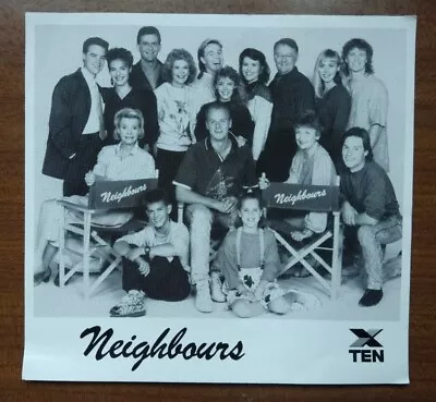 Neighbours Vintage Group Full Cast Not Signed Fan Cast Photo Card Free Post  • £49.99