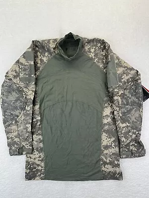 Army Combat Shirt Large Green Digital Camo Tactical Flame Resistant Multicam US • $35