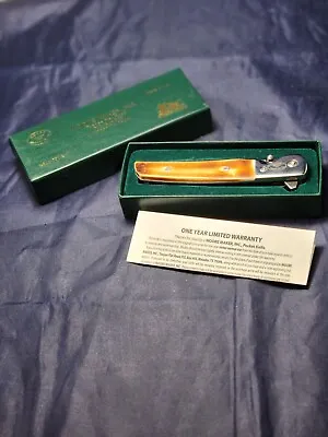 Moore Maker USA 5117 LLC Linerlock Knife Toasted Bone Handles NIB • $85