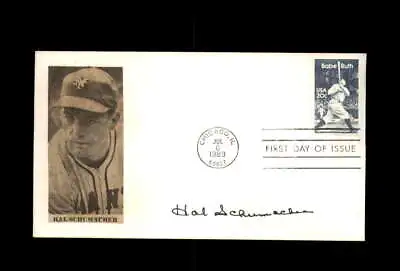 Hal Schumacher Signed 1983 FDC Babe Ruth Cache First Day Cover Autograph • $15