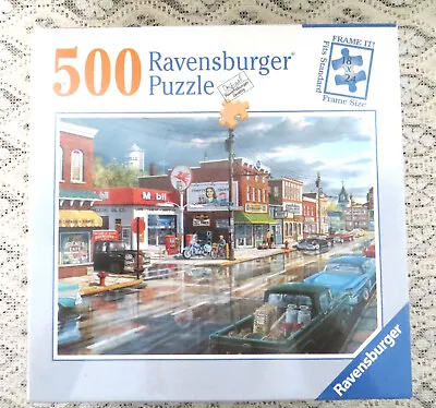 NEW  Ravensburger 500 Piece Puzzle- Reflections Of Main Street- 2006 SEALED • $29.99