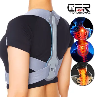 Adjustable Posture Corrector Back Support Shoulder Brace Belt Men Women Clavicle • $15.99