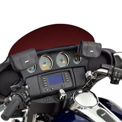 US Motorcycle Windshield Pouch Bag Fit For Harley Electra Street Tri Glide FLHTK • $24.68