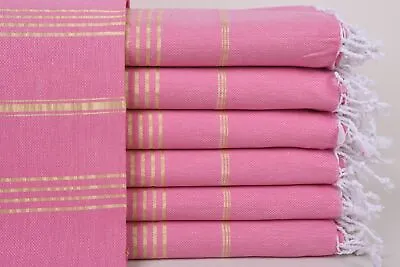 Embroidered Bath Towel Monogrammed Beach Towel Pink-Yellow Towel 40x71 Inches • $10.50