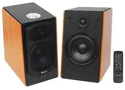 (2) Rockville HD5 5  Powered Studio Monitor Bluetooth Bookshelf Speakers • $109.95