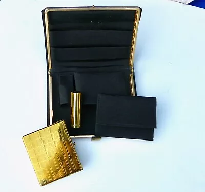 TRUE VTG Minaudière With Compact Lipstick Case And Coin Purse GREAT CONDTION!  • $59.99