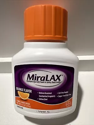MiraLAX Powder Stool Softener 7 Once Daily Doses Orange Flavor Exp 4/25 • $14.99