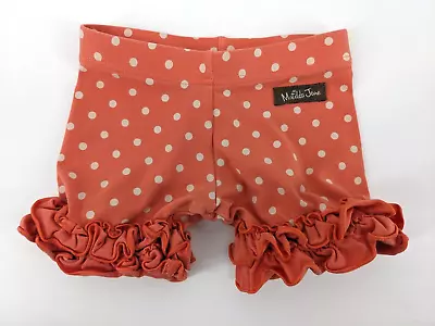 Matilda Jane Coral Polka Dot Ruffle Shorts Shorties Baby Girl Size 2 • $5.99