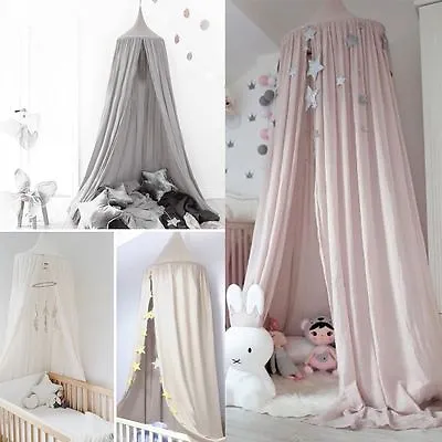 Kids Baby Bed Canopy Mosquito Net Curtain Bedding Crib Canopy Nursery Decor • $6.95