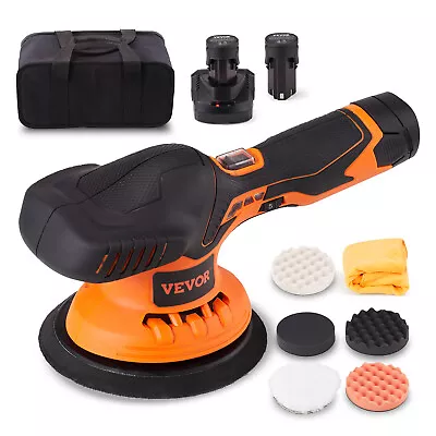 VEVOR Car Polisher Buffer Cordless Dual Action Polishing Machine 6  2PCS Battery • $76.99