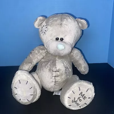 CARTE BLANCHE Plush Bear Gray Teddy  Blue Nose Me To You Toy Lovey Sitting 8  • $39.99