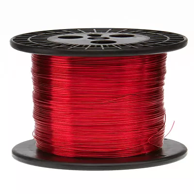 15 AWG Gauge Enameled Copper Magnet Wire 5.0 Lbs 500' Length 0.0583  155C Red • $77.46