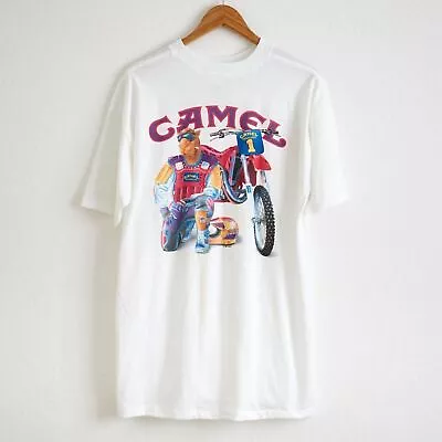 Vintage 1993 Camel Super Cross Short Sleeve Cotton T-Shirt H1204_31 • $16.99