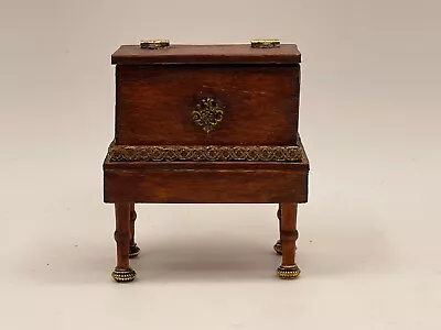 OOAK Dollhouse Artisan Miniature 1:12 Wood Antique/Vintage Look Sugar Chest • $49.99