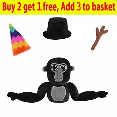 NEW Gorilla Tag Monkey Plush Stuffed Animal For Kid Thanksgiving Birthday Easter • $15.69
