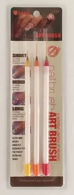 New Sassi Short Medium Long Nail Art Brush Set 1111 For The Finest Detailing • $6.99