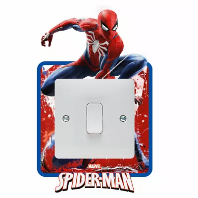 £2.49 • Buy Spiderman Marvel Light Switch Surround Sticker Decal Kids Boys Girls Bedroom