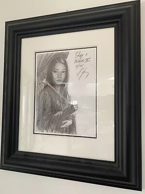 Fabian Perez Limited Edition - Study Of Michiko III (Deluxe Frame) • £600