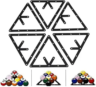 Magic Ball Rack Holder Sheet Billiard Rack Holder 6Pcs Billiard Rack Black Tri • $19.41