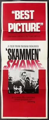 Ingmar Bergman Ullmann & Von Sydow SHAME Aka SKAMMEN Original Movie Poster 3517 • $4.99