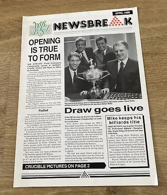 £9.99 • Buy Newsbreak - Billiards & Snooker Publication - April 1990