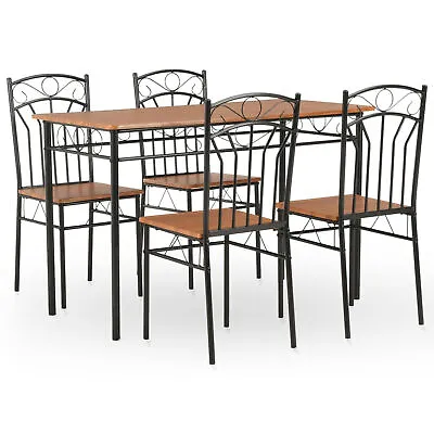 Tidyard 5 Piece Dining Set MDF Tabletop Table With 4 Chairs Dinner Set C6J2 • $385.97