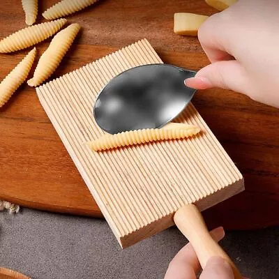 Dough Garganelli Cooking Maker Tool Butter Paddle  Gnocchi Board Pasta Server • $12.96