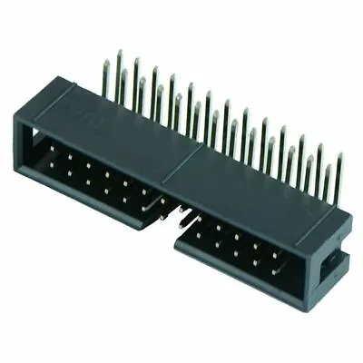 IDC Right Angle Pin PCB Boxed Header Connector 2.54mm - 10 To 40 Ways • £3.79