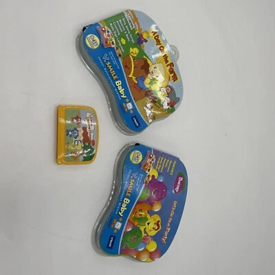 $15 • Buy VTECH V.Smile Baby Infant Development System Game Lot Barney Farm Learn