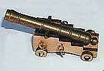 Mantua Model 30544 Brass Cannon On Hardwood Carriage - 45 Mm Length • $6.99