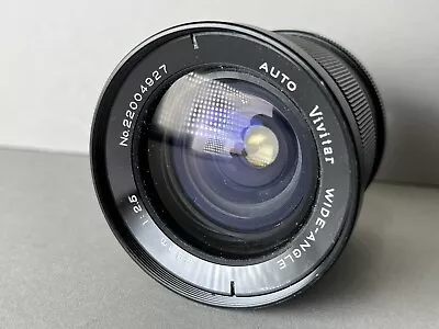 Vivitar 28mm F2.5 Auto Wide Angle Minolta/sr3 Mount Lens • $49.99