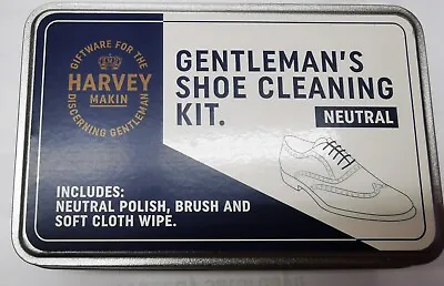 £3.99 • Buy  Shoe Cleaning Kit - Neutral Polish, Brush & Soft Cloth In A Tin. Christmas Gift