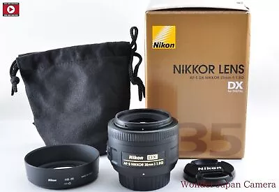 [ MINT ] Nikon AF-S DX NIKKOR 35mm F/1.8G SWM Wide Angle Lens W/Hood JAPAN *0486 • $254.94
