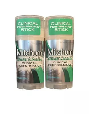 Mitchum Smart Solid Unscented Clinical Performance Antiperspirant &Deodorant (2) • $26