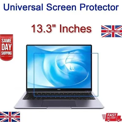 Laptop LCD Screen Protector 13.3  Guard Cover Thin Dust Film Universal Guard UK • £5.99