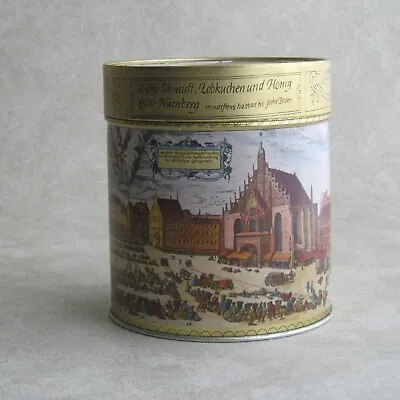 E Otto Schmidt Tin Nuremberg Germany Renaissance Christmas Market Lebkuchen • $18.95